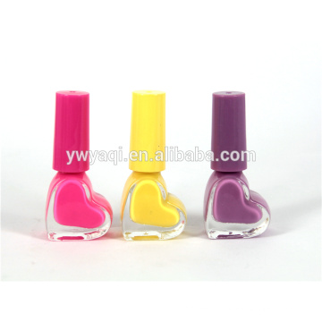 Yiwu factory supply 2015 hot sale love heart organic nail polish for lady